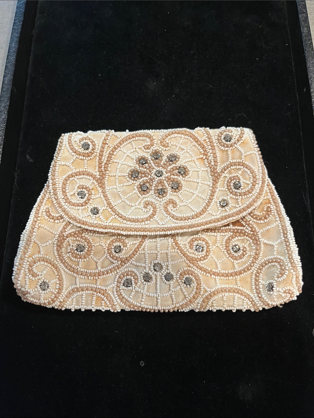 Olette Paris Vintage Beaded Evening Clutch | Made in France